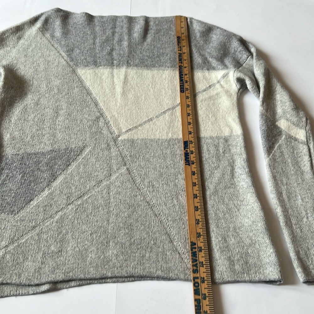 Vince Cashmere Wool Blend Colorblock Sweater Women’s Size Large Repairs - Picture 4 of 14